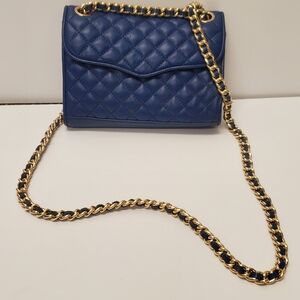 Rebecca Minkoff Navy Quilt Print Bag